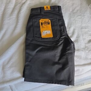 Carhartt Women's Dark Gray Flat Front Cargo Shorts. Size 6